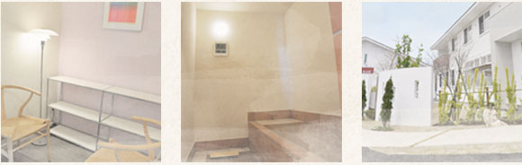 温熱療法室で、心も体もリラックス